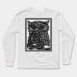 Owl, Art Print, Illustration Bird, Wall Art, Art Print Birds, Bird Artwork,  Affordable Art, Wall Decor, Home Decor, Fine Art Drawings Long Sleeve T-Shirt